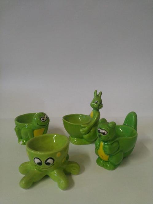 Vintage dieren eierdopjes, Verzamelen, Retro, Overige typen, Ophalen of Verzenden