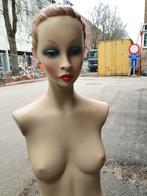 Retro etalagepop , halve buste, Antiek en Kunst, Ophalen