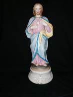 Christ sacré coeur antique en porcelaine belge du vieil ande, Antiquités & Art, Enlèvement