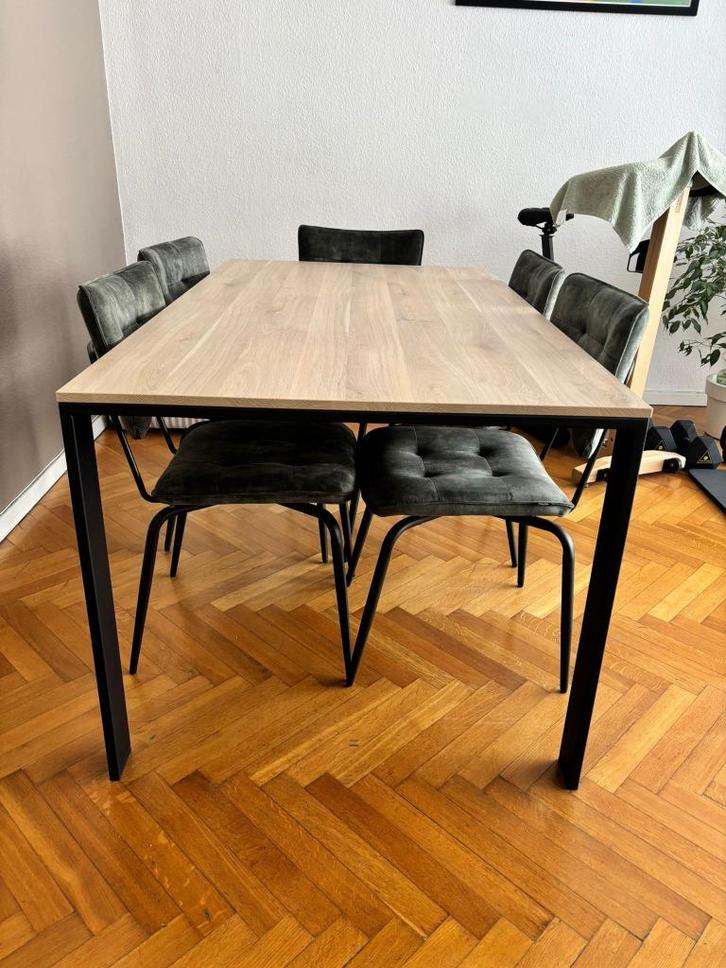 Table FAMOUS 160x90 cm – Lamulux Frensh Oak, Maison & Meubles, Tables | Tables à manger, Comme neuf, 50 à 100 cm, 150 à 200 cm