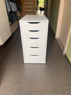 Ladekast ikea (Alex) wit - 5 lades, Ophalen, Minder dan 50 cm, Gebruikt, 5 laden of meer