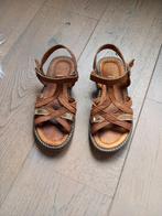 Maat 31 : leder sandelen sandaaltjes schoenen cognackleur, Gebruikt, Meisje, Schoenen, Ophalen of Verzenden