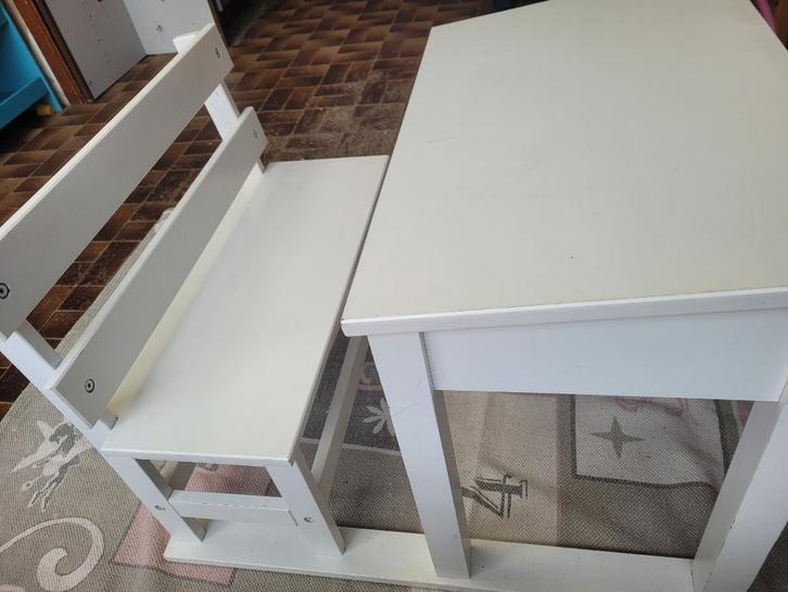 Witte bureau kind childwood, Huis en Inrichting, Bureaus, Gebruikt, Bureau, Ophalen
