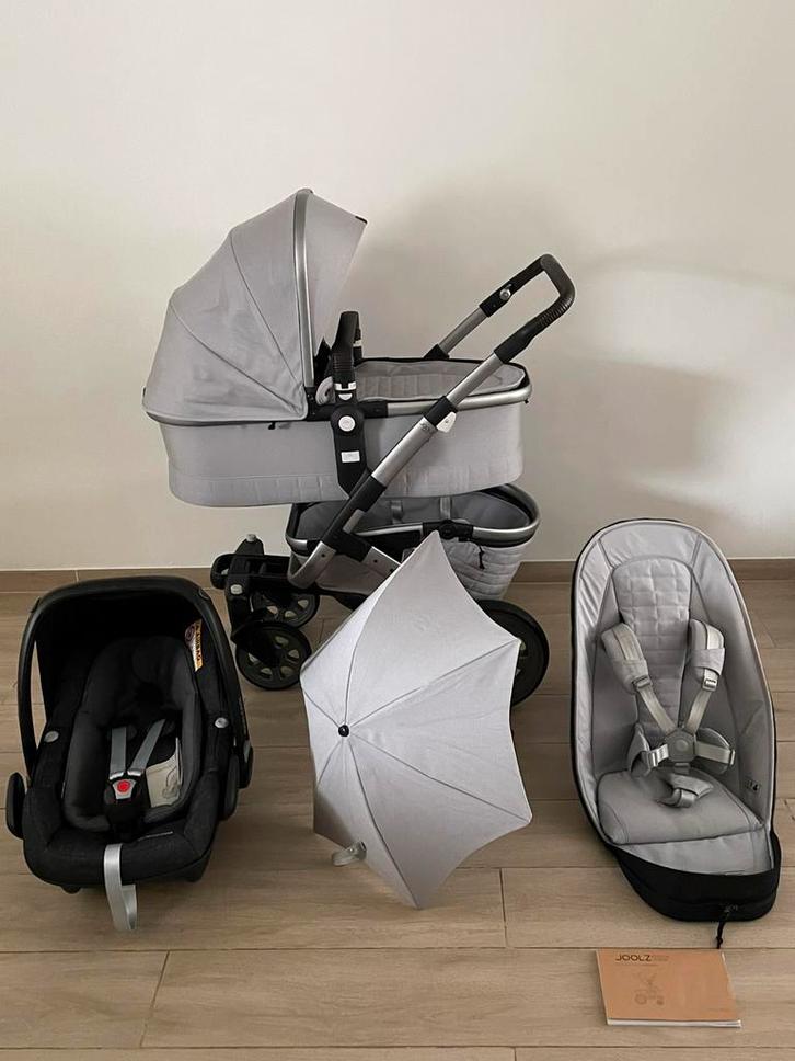 Joolz Geo 2 Grigio– Quadro kinderwagen 3-in-1 Set, Kinderen en Baby's, Buggy's, Zo goed als nieuw, Maxi-Cosi, Zonnekap, Ophalen