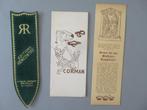 3 oude bladwijzers Corman - Rencontre +, Verzenden, Zo goed als nieuw, Reclame