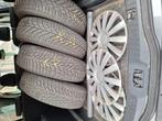 4 winterbanden met velgen, Auto-onderdelen, Ophalen, Gebruikt, 15 inch, Winterbanden