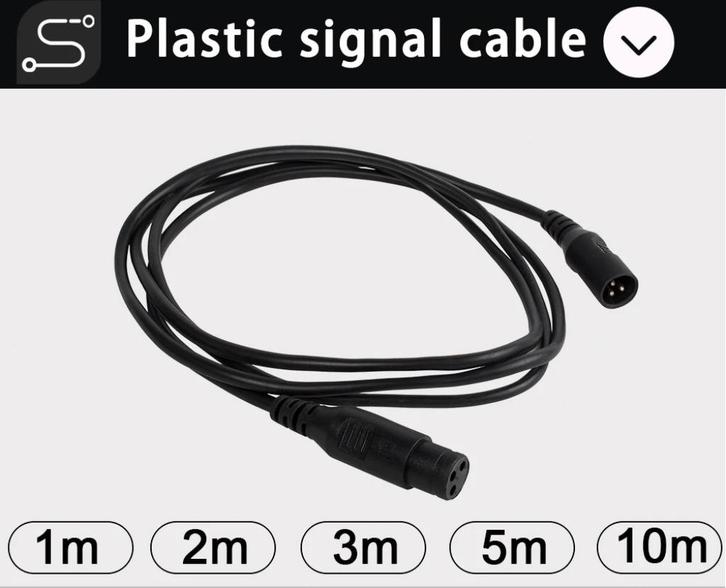 Nieuwe First Class Waterdichte Dmx Kabels 2m, Muziek en Instrumenten, Licht en Laser, Nieuw, Licht, Geluidgestuurd, Kleur, Stroboscoopeffect