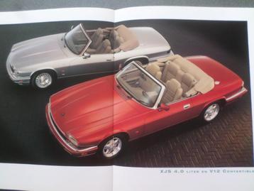 Brochure sur les Jaguar XJ-S XJS 4.0 et V12 Coupé et Cabriol
