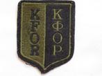 Insigne en tissu KFOR, Collections, Emblème ou Badge, Autres, Enlèvement ou Envoi