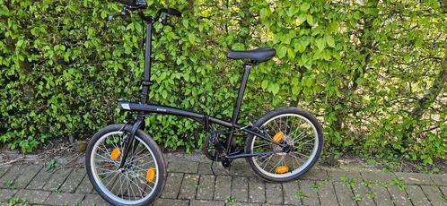 Vouwfiets BTwin Fold 100 zwart, Fietsen en Brommers, Fietsen | Vouwfietsen, Zo goed als nieuw, Overige merken, 18 tot 20 inch