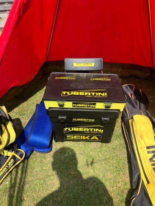 Complete strandvisuitrusting, Watersport en Boten, Hengelsport | Zeevissen, Zo goed als nieuw, Complete set, Ophalen