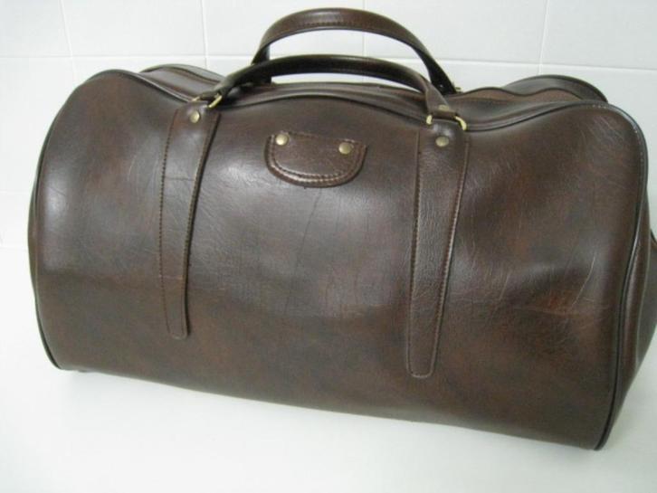 Lederen reistas, bruin, perfekte staat, Handtassen en Accessoires, Tassen | Reistassen en Weekendtassen, Bruin, Ophalen