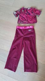 K3 verkleedkledij glitteroutfit roze maat 152, Ophalen