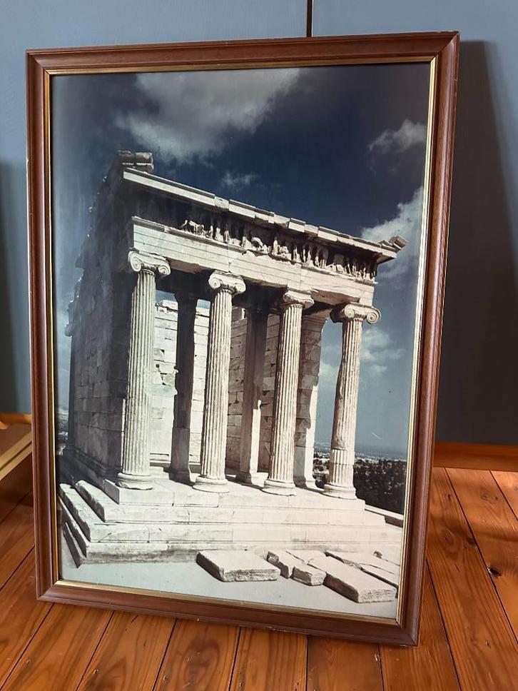 Ingekaderde foto tempel Nikè (acropolis Athene), Verzamelen, Foto's en Prenten, Foto, Ophalen