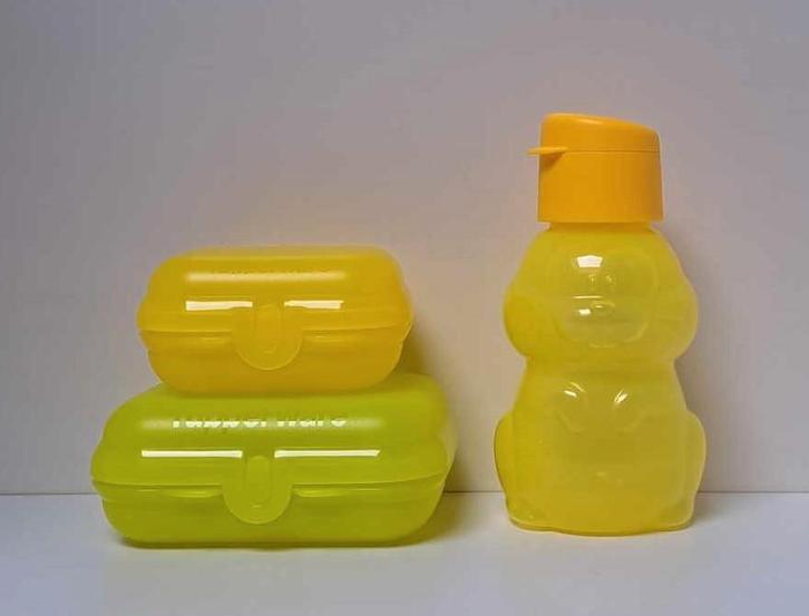 Tupperware™ « Set Déjeuner - Lapin  » jaune, Maison & Meubles, Cuisine| Tupperware, Neuf, Boîte, Jaune, Envoi