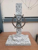 Gouvernail en bronze avec base en granit, Enlèvement ou Envoi, Bronze