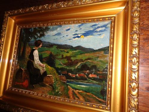 *G. Duchateau (18e eeuw) -Franse school -Vermeld in BENEZIT, Antiek en Kunst, Kunst | Schilderijen | Klassiek, Ophalen of Verzenden