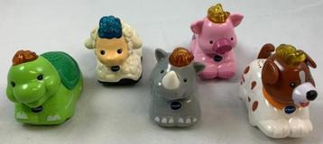 Vtech Zoef Zoef dieren set 5 stuks varken neushoorn schaap beschikbaar voor biedingen