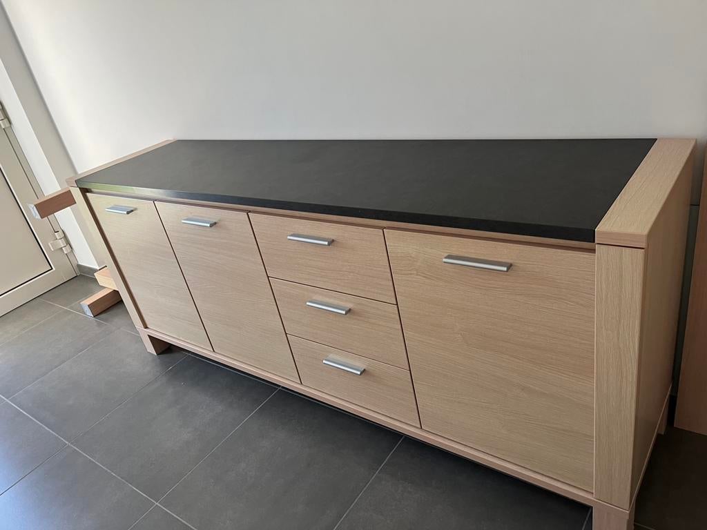 Volledige Eetplaats, Huis en Inrichting, Ophalen, Gebruikt, 200 cm of meer, Rechthoekig