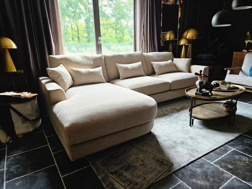Zetel met afgeronde longchair, Huis en Inrichting, Zetels | Zetels en Chaises Longues, Nieuw, Ophalen