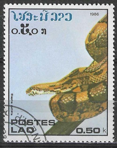Laos 1986 - Yvert 722 - Slangen - Elaphe guttata guttata (ST, Postzegels en Munten, Postzegels | Azië, Gestempeld, Verzenden