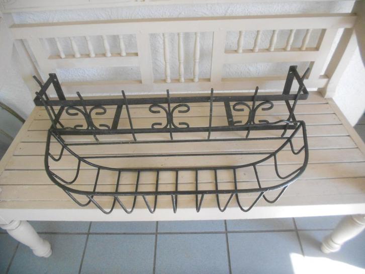 smeedijzeren plantenbaksteun bloembak (terras, veranda) I, Tuin en Terras, Bloembakken en Plantenbakken, Ophalen of Verzenden