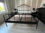 Bed 160x200, Ophalen, Zwart, Tweepersoons, Zo goed als nieuw