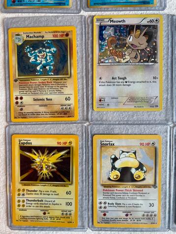 Pokémon Kaarten Collectie - Machamp, Zapdos, Snorlax & Meer! beschikbaar voor biedingen