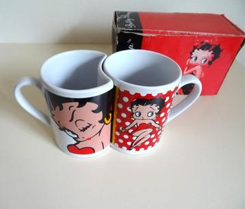 Betty Boop duo mugs. Verzamelitems beschikbaar voor biedingen