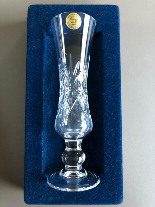 Elegante Vaas in kristal - Cristal d’ Arques taillé - 20 cm, Antiek en Kunst, Antiek | Glaswerk en Kristal, Ophalen of Verzenden