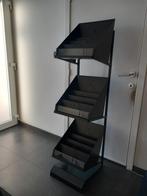 Rek, presentatierek, winkel, kantoor,...  zwart metaal, Enlèvement, Utilisé, Aménagement