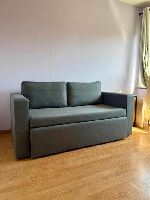 Slaapbank + opbergruimte, Huis en Inrichting, Slaapkamer | Slaapbanken, Nieuw, 90 cm, 200 cm, Tweepersoons, Grijs, Ophalen