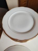 Porseleinen borden met gouden rand, Antiek en Kunst, Ophalen of Verzenden