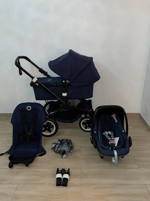 Bugaboo Buffalo 4 Navy Blue kinderwagen 3-in-1 Complete Set, Kinderen en Baby's, Buggy's, Zo goed als nieuw, Ophalen