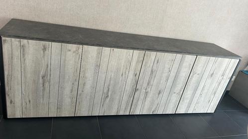 Dressoir en eettafel white oak, Huis en Inrichting, Kasten | Dressoirs, Zo goed als nieuw, 200 cm of meer, Met deur(en), Overige houtsoorten