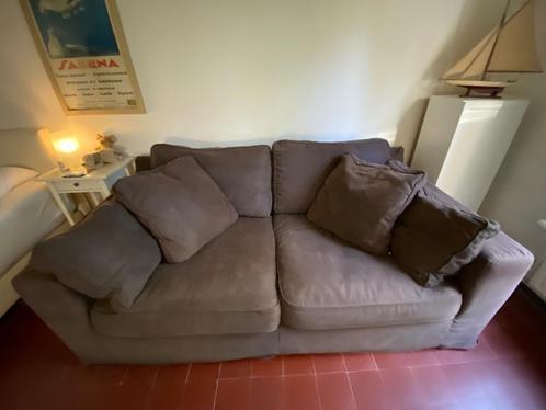Bruine tweezit Top Interieur, Huis en Inrichting, Fauteuils, Zo goed als nieuw, Stof, 125 cm of meer, 100 tot 125 cm, Ophalen