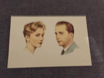 oude prent Albert & Paola beschikbaar voor biedingen