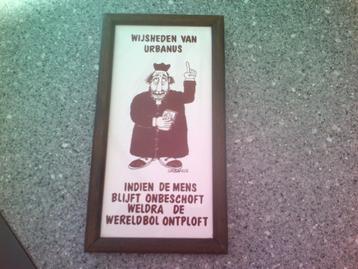Tegeltje met spreuk Urbanus(1988). beschikbaar voor biedingen
