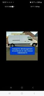Transport déménagement et amcombrant vide maison  0483044474, Diensten en Vakmensen, Verhuizers en Opslag