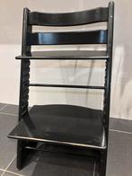Tripp trapp Stokke kinderstoel zwart, groeit mee, Kinderen en Baby's, Kinderstoelen, Ophalen, Zo goed als nieuw