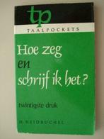 11. Duitse Spraakkunst voor iedereen Prisma Stoks 1981, Boeken, H. Heidbuchel, Verzenden, Zo goed als nieuw, Alpha