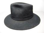 Bonnet en feutre noir Merino M 7-1/2, Porté, Chapeau, Enlèvement ou Envoi, 60 cm (XL, 7½ pouces) ou plus