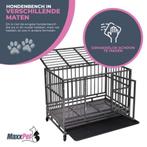 MaxxPet hondenbench op wielen 95x65x75cm, Dieren en Toebehoren, Support@maxxtools.be, Nieuw, Ophalen of Verzenden, MaxxPet