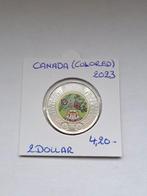 Canada 2 dollar 2023 in UNC ( COLORED)geres brigitte, Postzegels en Munten, Munten | Amerika, Ophalen of Verzenden