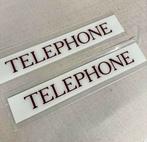 2x groot Sign reclame wand bord telefoon Telephone 64x10,5cm, Verzamelen, Merken en Reclamevoorwerpen, Nieuw, Reclamebord, Ophalen of Verzenden