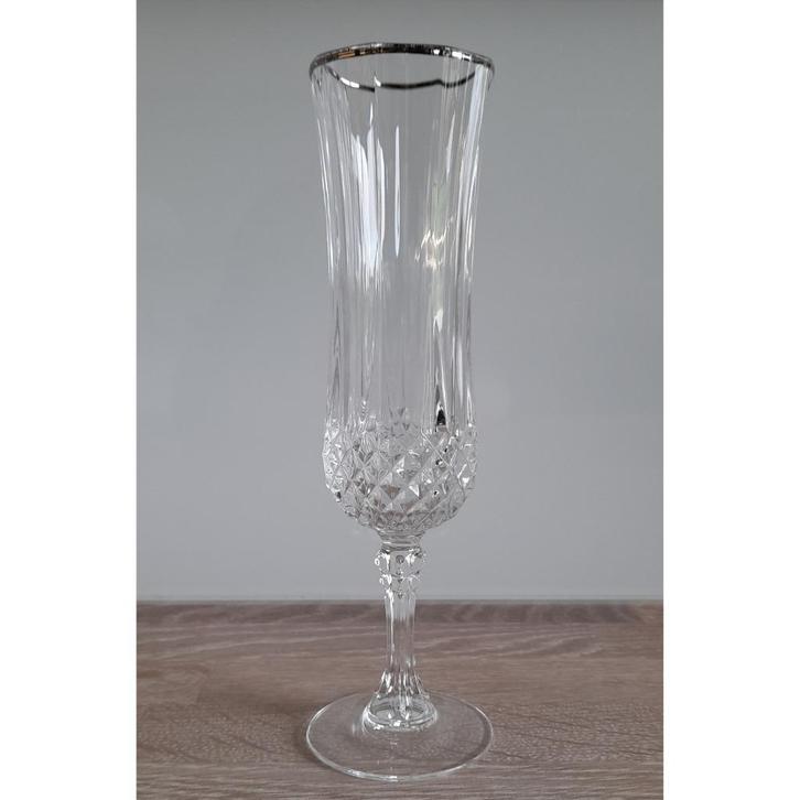 FLUTES A CHAMPAGNE VINTAGE 13CL CRISTAL D'ARQUES - RHAPSODY, Verzamelen, Glas en Drinkglazen, Zo goed als nieuw, Ophalen
