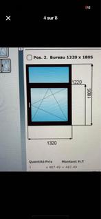 Châssis neuf avec moustiquaire, 75 à 150 cm, Synthétique, Enlèvement, 150 à 225 cm