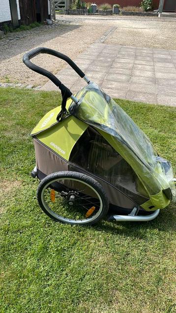 Croozer fietskar 1 kind, Fietsen en Brommers, Ophalen, Gebruikt, Vering, Kinderkar
