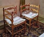 2 hoekstoelen voor twee personen, vierkant, Ophalen, Gebruikt, Hout, Twee