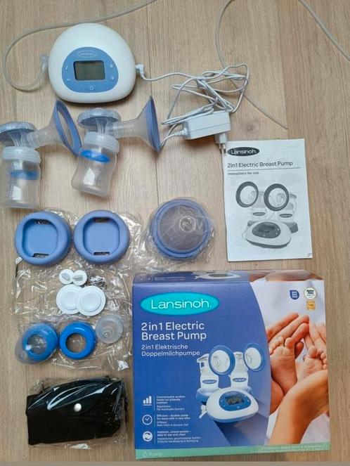 Dubbele elektrische borstkolf Lansinoh, Kinderen en Baby's, Babyvoeding en Toebehoren, Zo goed als nieuw, Borstkolf, Ophalen